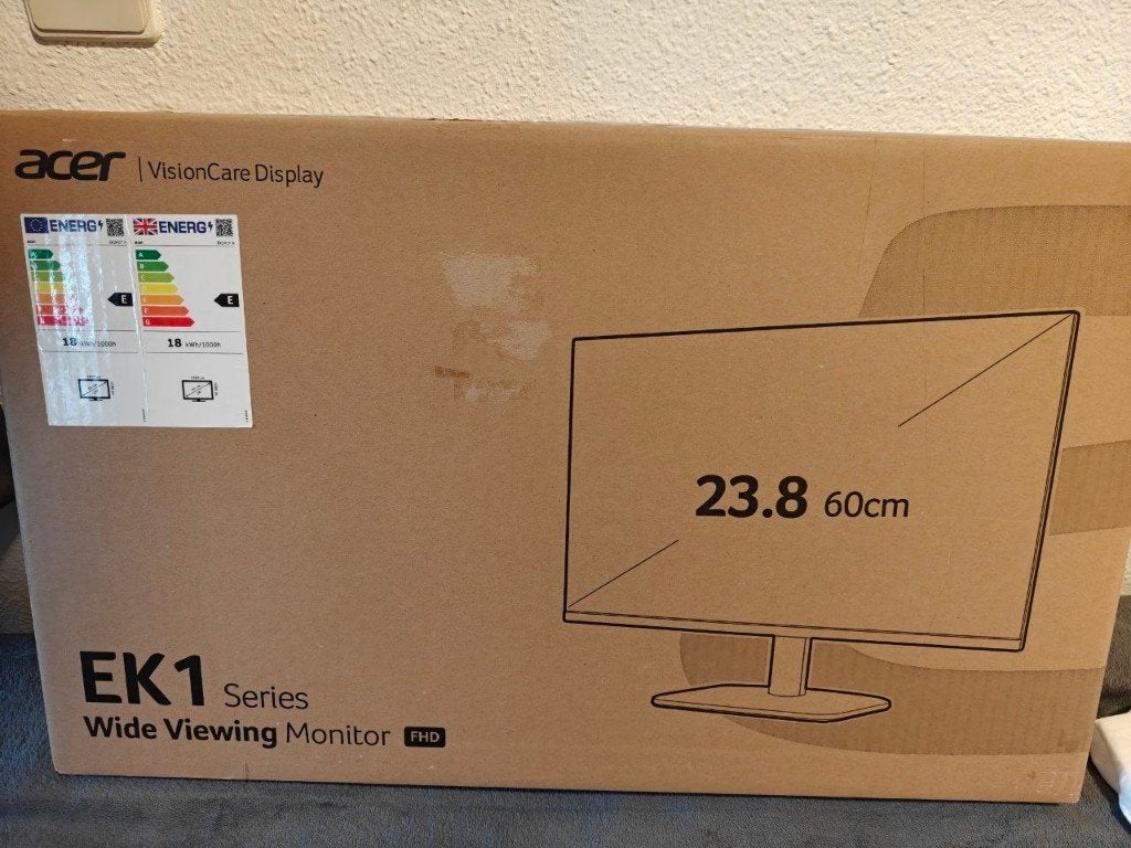 Acer EK1 Series 23.8" Full HD Monitor Like New, IPS, HDMI, Full HD, Ophalen of Verzenden
