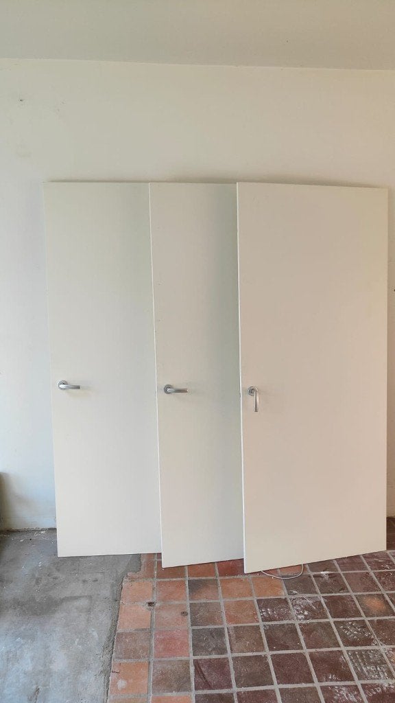 3 opdekdeuren binnen, Ophalen, Gebruikt, 80 tot 100 cm, Binnendeur