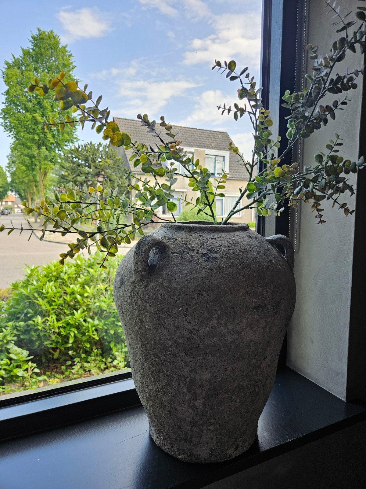 Grote kruik, Huis en Inrichting, Woonaccessoires | Vazen, Ophalen, Steen, Overige kleuren, Zo goed als nieuw