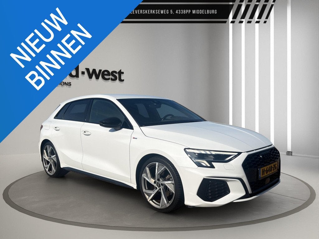 Audi A3 Sportback 35 TFSI S 3X S-Line Sfeer RS stoelen ACC C, Auto's, Audi, Voorwielaandrijving, 4 cilinders, 150 pk, Wit