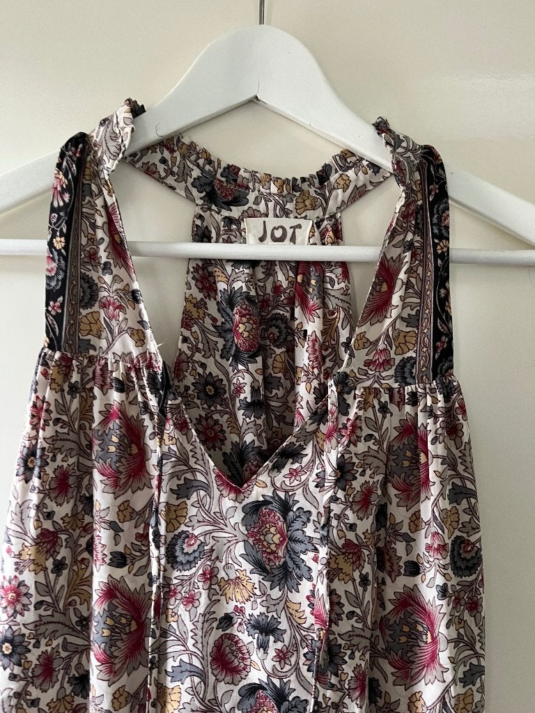 Jot jurk / maxi silk dress one size (t/m 40), Maat 38/40 (M), Verzenden, Jot, Zo goed als nieuw
