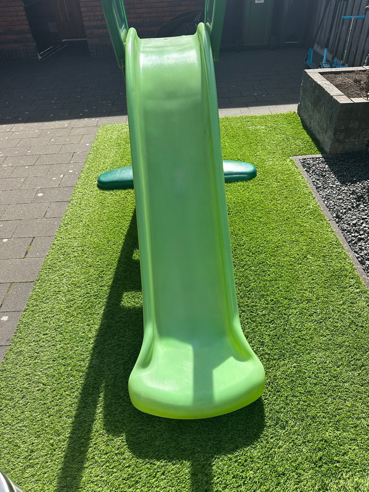 Groene glijbaan, Ophalen, Gebruikt, Glijbaan, Aanbouwonderdeel