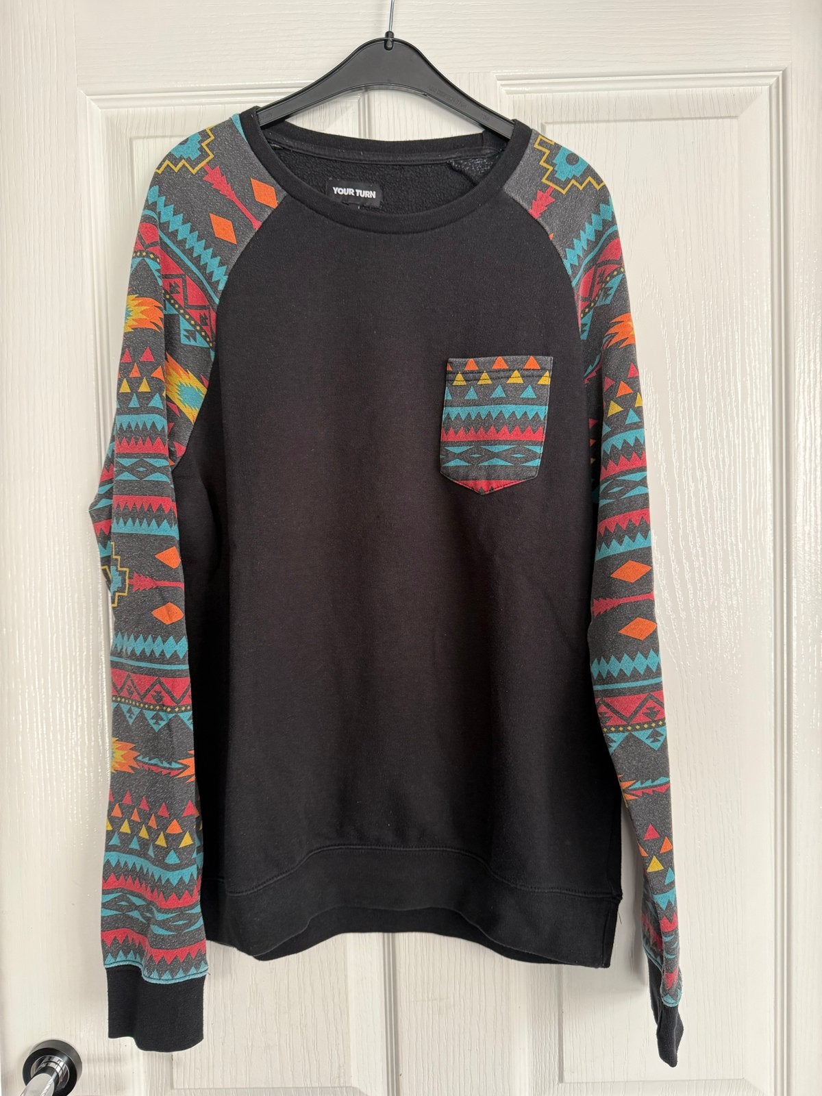 Your Turn sweater met etnische print mouwen, Ophalen of Verzenden, Gedragen, Maat 46 (S) of kleiner, Meerkleurig