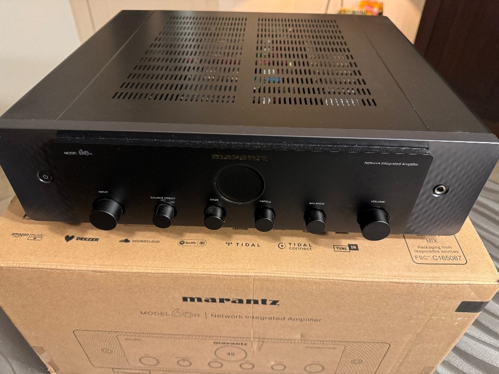 Marantz Model 60n Streaming versterker zwart, Ophalen, Zo goed als nieuw, 60 tot 120 watt, Marantz