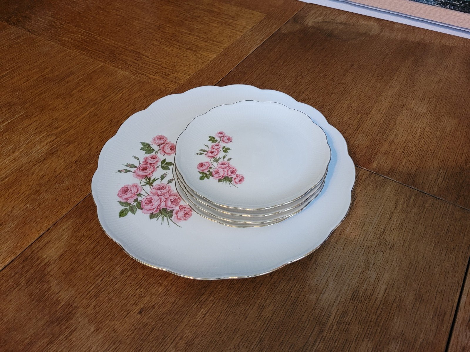 Vintage Vohann Strauss Bavaria Germany rozen servies, Ophalen of Verzenden