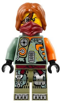 LEGO Ninjago njo0246 Ronin - Hair, Scabbard, Gebruikt, Lego, Ophalen of Verzenden, Minifiguur