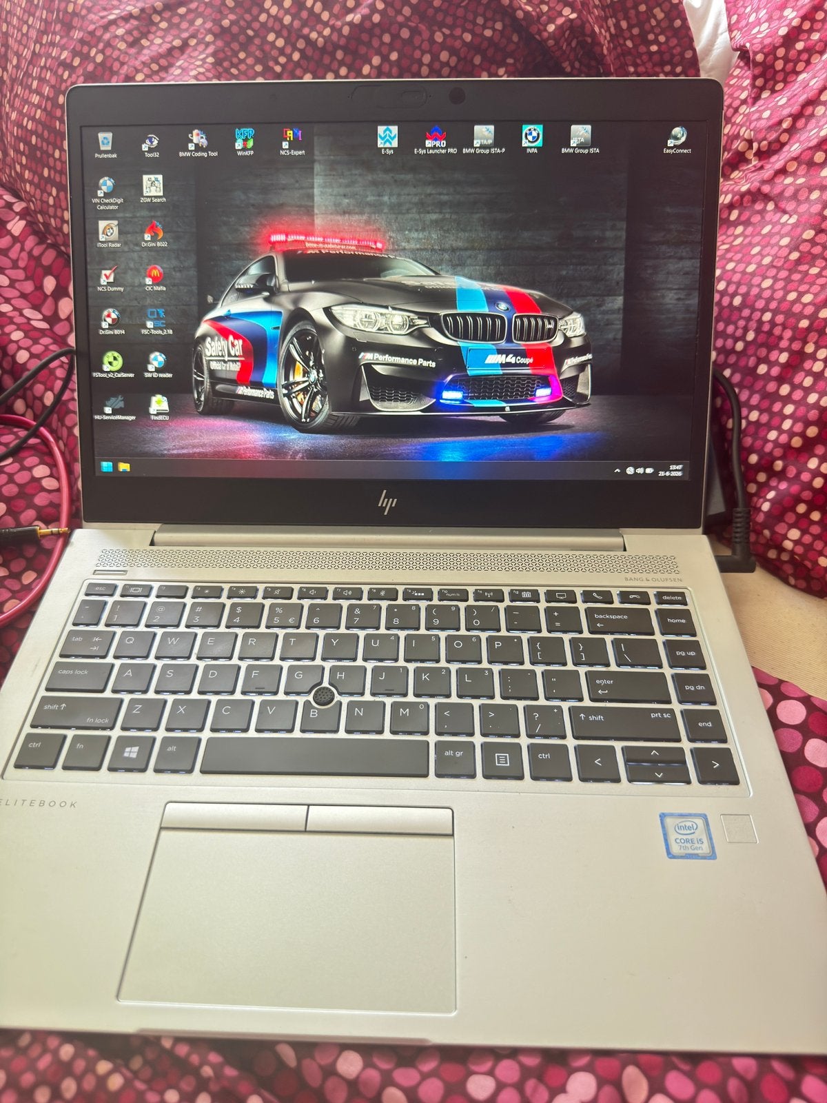 BMW Uitlees en Programmeer Laptop - HP EliteBook, Ophalen, Met videokaart, Qwerty, 14 inch
