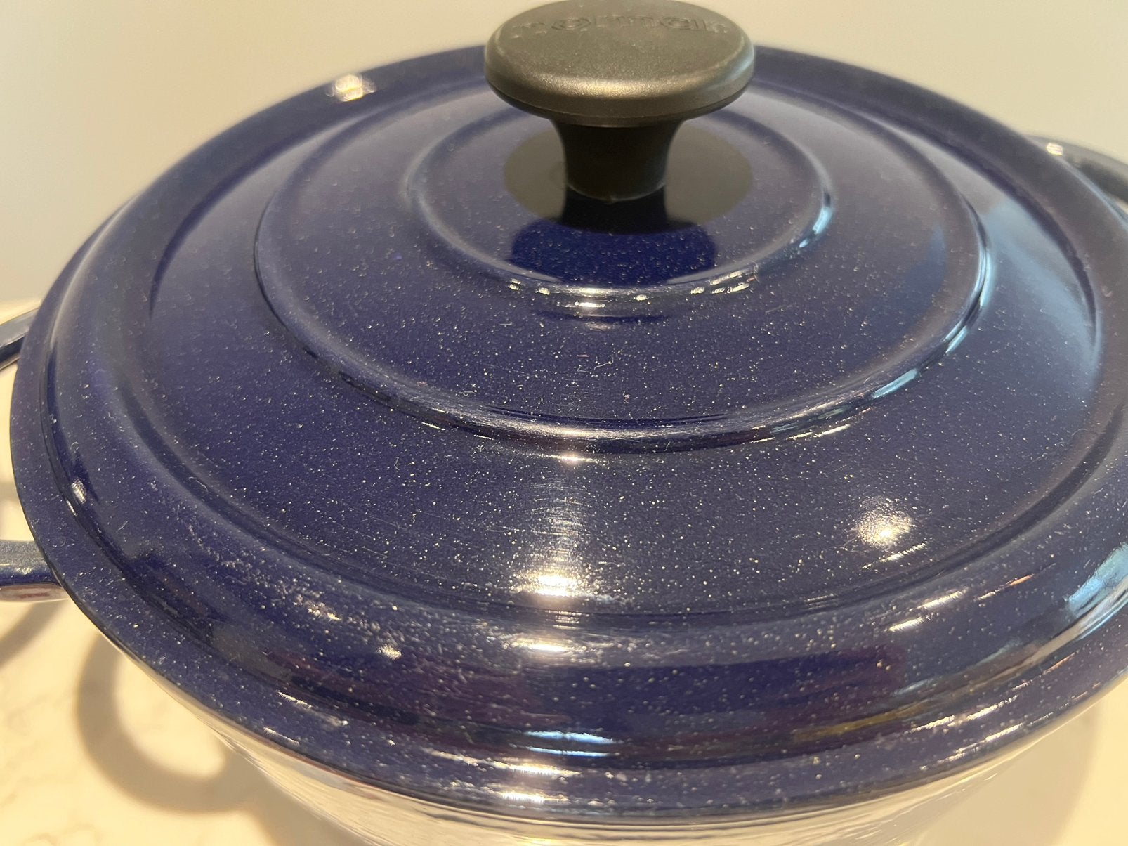 Nomar gietijzeren braadpannen Midnight Blue 20 & 24 cm, Gietijzer, Pannenset, Ophalen of Verzenden, Zo goed als nieuw