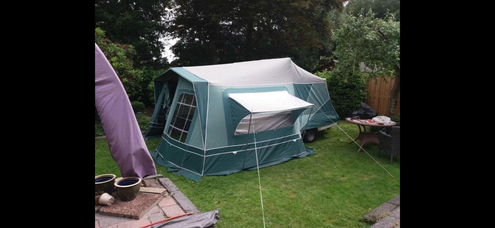 Camplet Royal, rolbeugel, disselbak, Caravans en Kamperen, Tenten, Ophalen