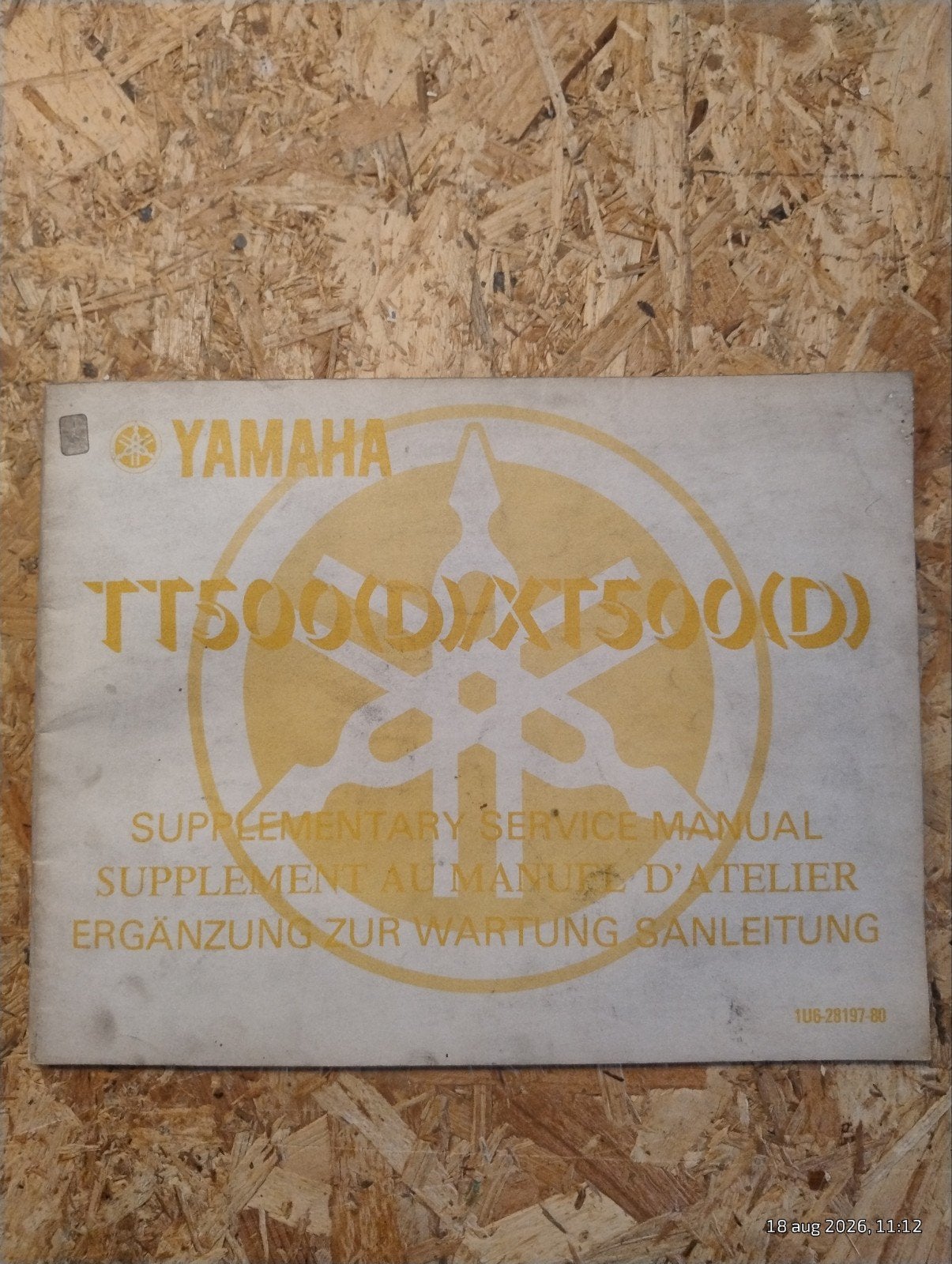 Yamaha TT500(D)/XT500(D) Service Manual supplement, Verzenden, Yamaha