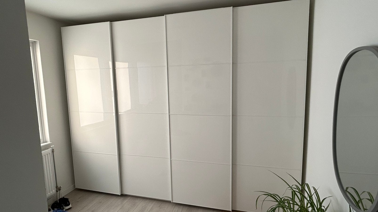 IKEA PAX schuifdeuren ‘MEHAMN’ 150x236 cm (2x!), Ophalen, Zo goed als nieuw, Minder dan 25 cm, 200 cm of meer
