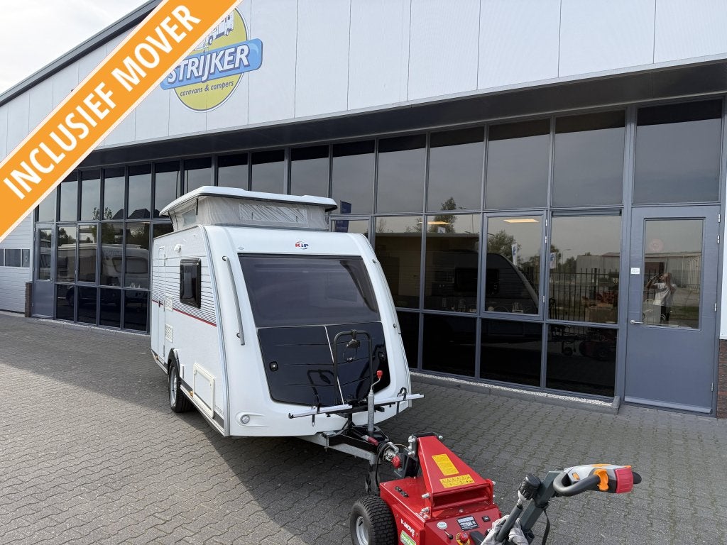 Kip Kompakt Travel 37 TCB langslaper 200cm + WC 790KG leeg, Caravans en Kamperen, Standaardzit, Kip, Tot en met 2, Bedrijf