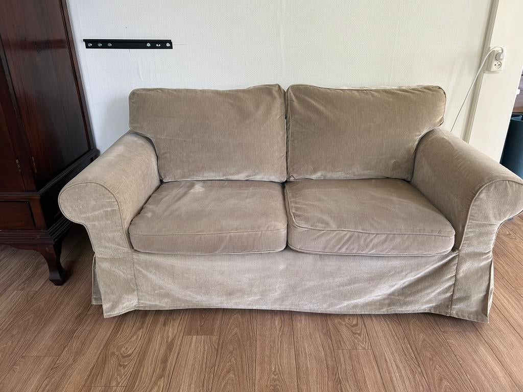 IKEA Ektorp 2-zitsbank Tallmyra beige - Comfortabel & Wasbaa, Huis en Inrichting, Ophalen, 150 tot 200 cm, Tweepersoons, 75 tot 100 cm