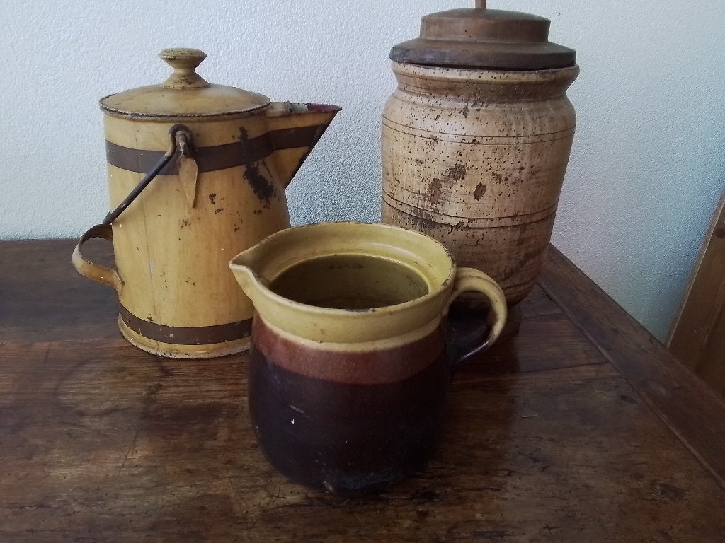 houten karnkan en 2 melkkannen, Ophalen of Verzenden