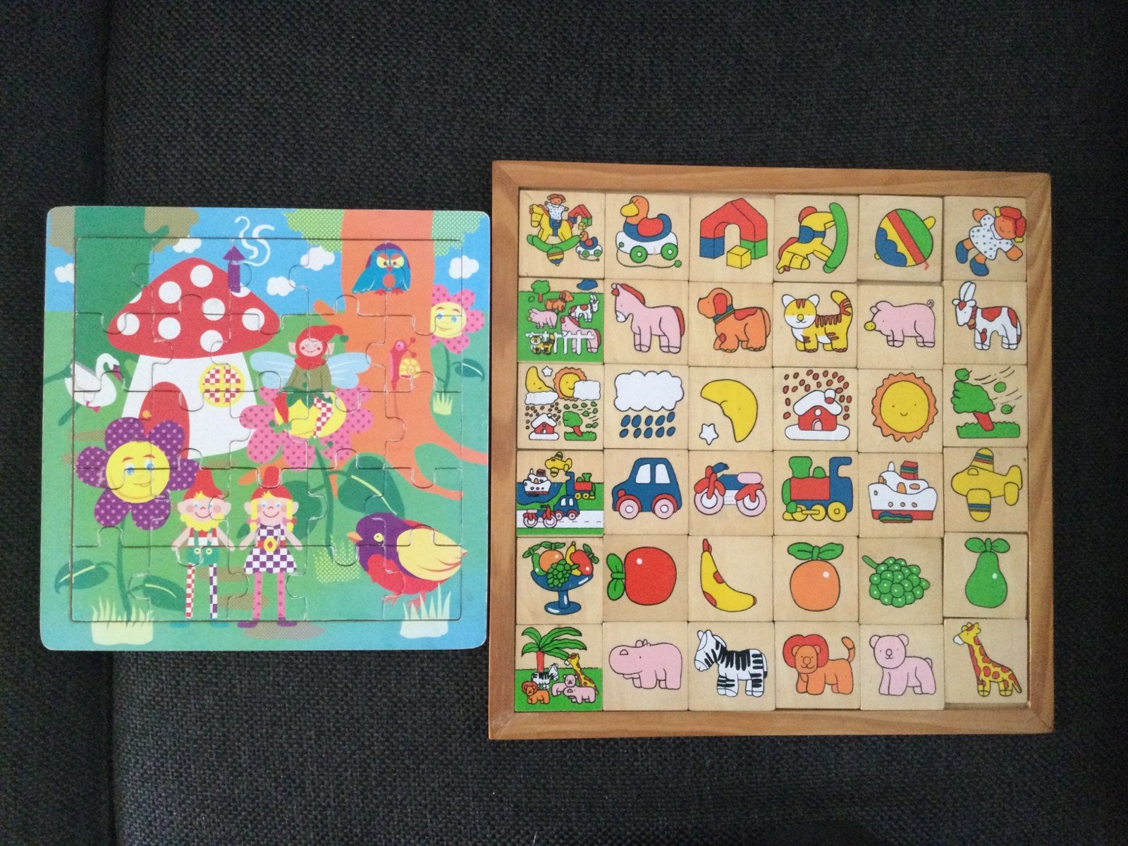 2 mooie houten puzzels., Ophalen of Verzenden, Minder dan 500 stukjes, Zo goed als nieuw