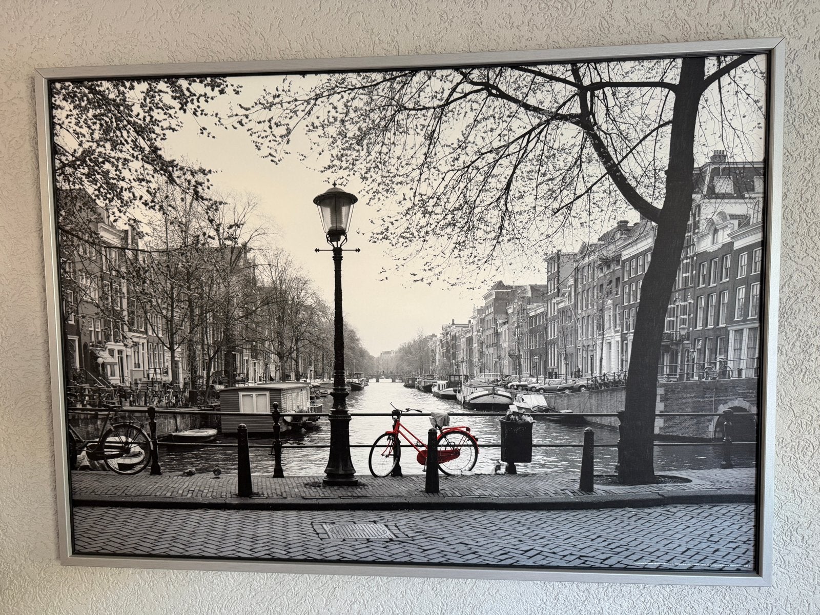 Grote foto's New York en Amsterdam (140x100 cm), Ophalen, Gebruikt, 100 tot 125 cm, Foto of Poster