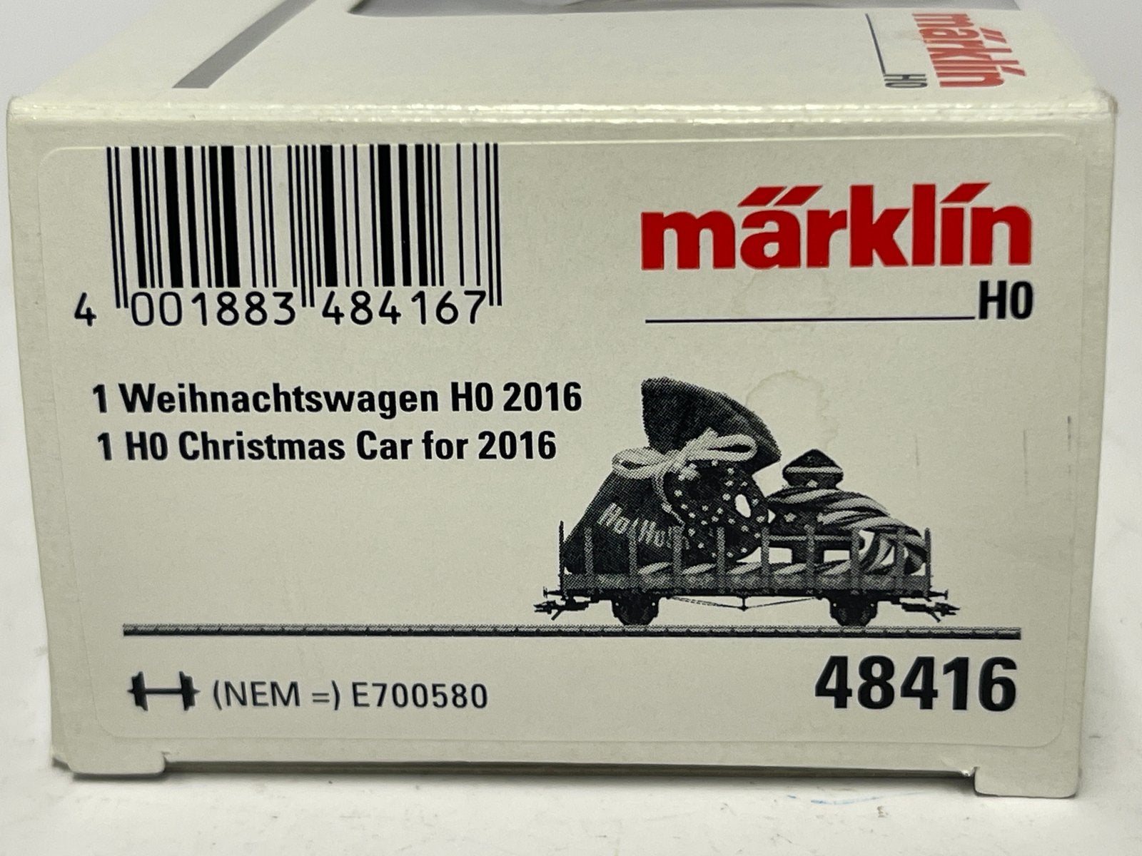 ** NIEUWSTAAT ** Märklin 48416 ** KERSTWAGON + "KADO'S" **, Wisselstroom, Wagon, Ophalen of Verzenden, Zo goed als nieuw