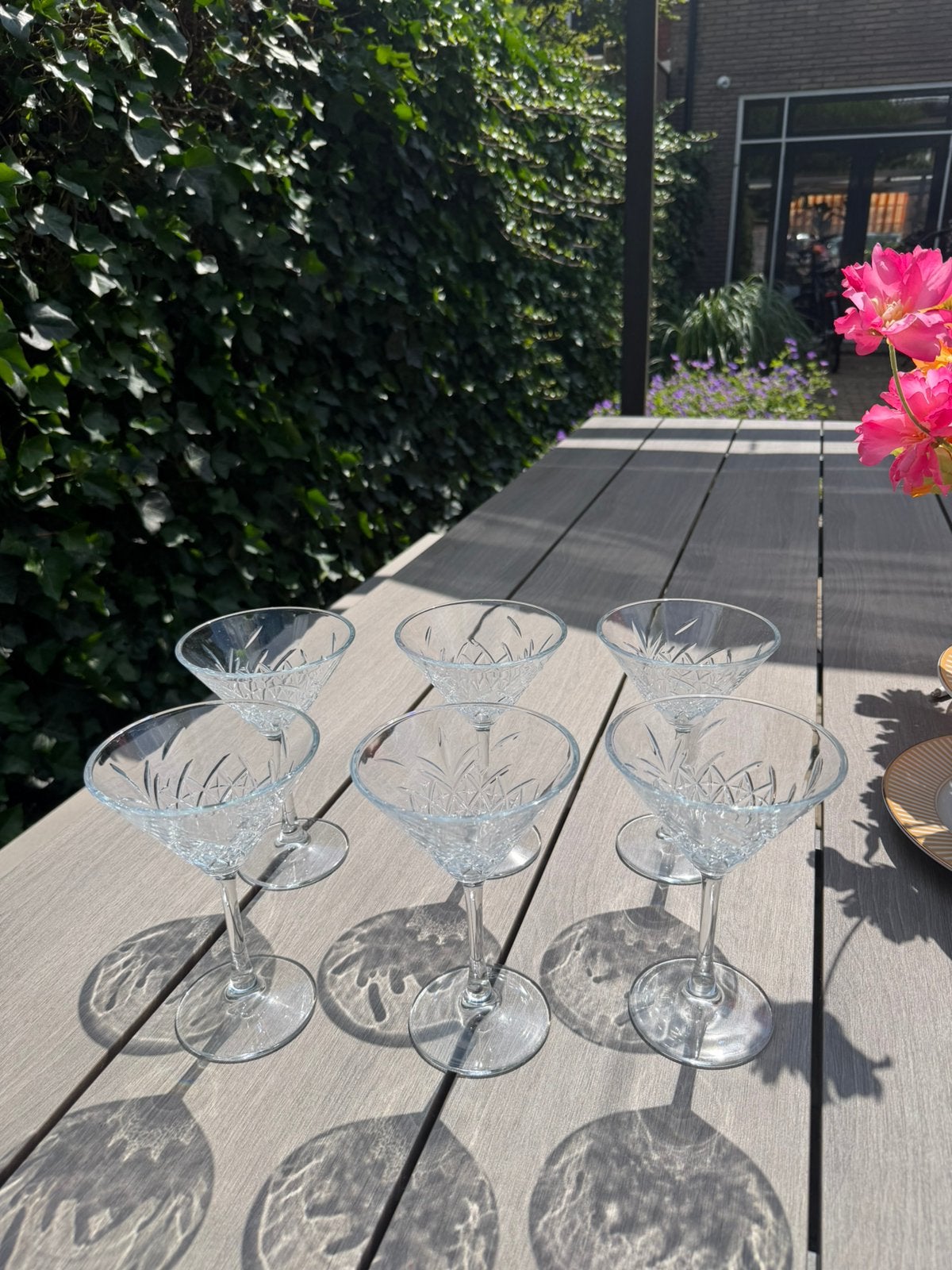 6 cocktailglazen, Ophalen, Zo goed als nieuw