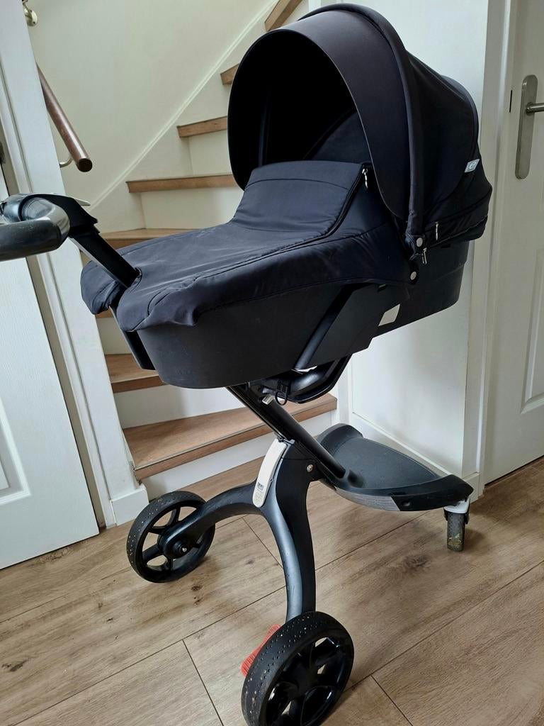 Te koop, zwarte Stokke kinderwagen en/of losse onderdelen!, Kinderen en Baby's, Kinderwagens en Combinaties, Overige merken, Gebruikt