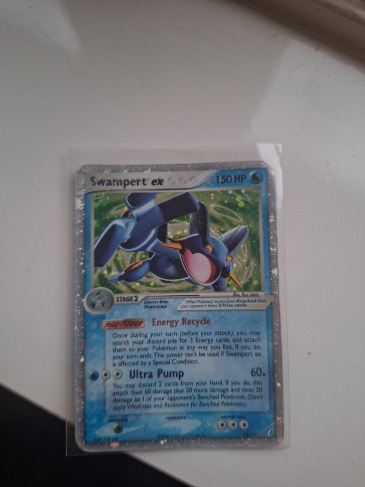 Swampert ex vintage Pokémon kaart - Slechte conditie, Ophalen of Verzenden