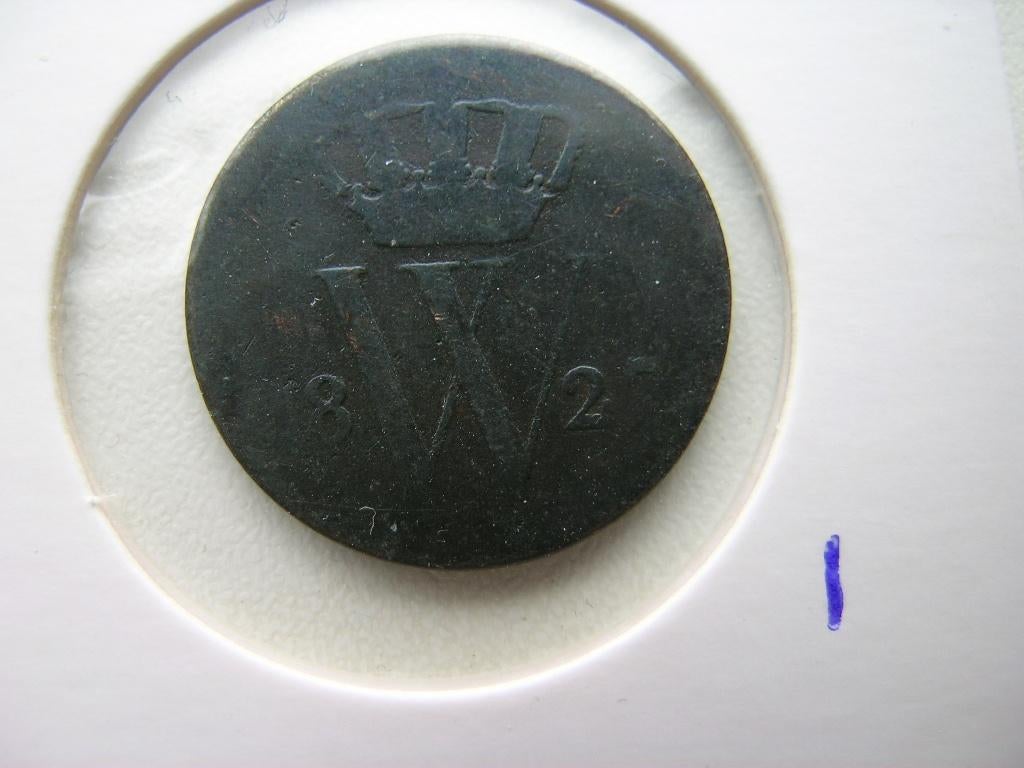 Cent 1827 Utrecht, Ophalen of Verzenden, Koning Willem I, 1 cent, Losse munt