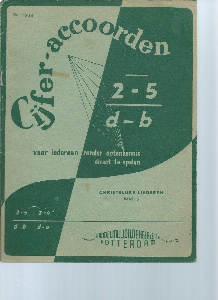 Cijferakkoorden Chr. Liederen band 5, Gebruikt, Thema, Religie en Gospel, Overige instrumenten