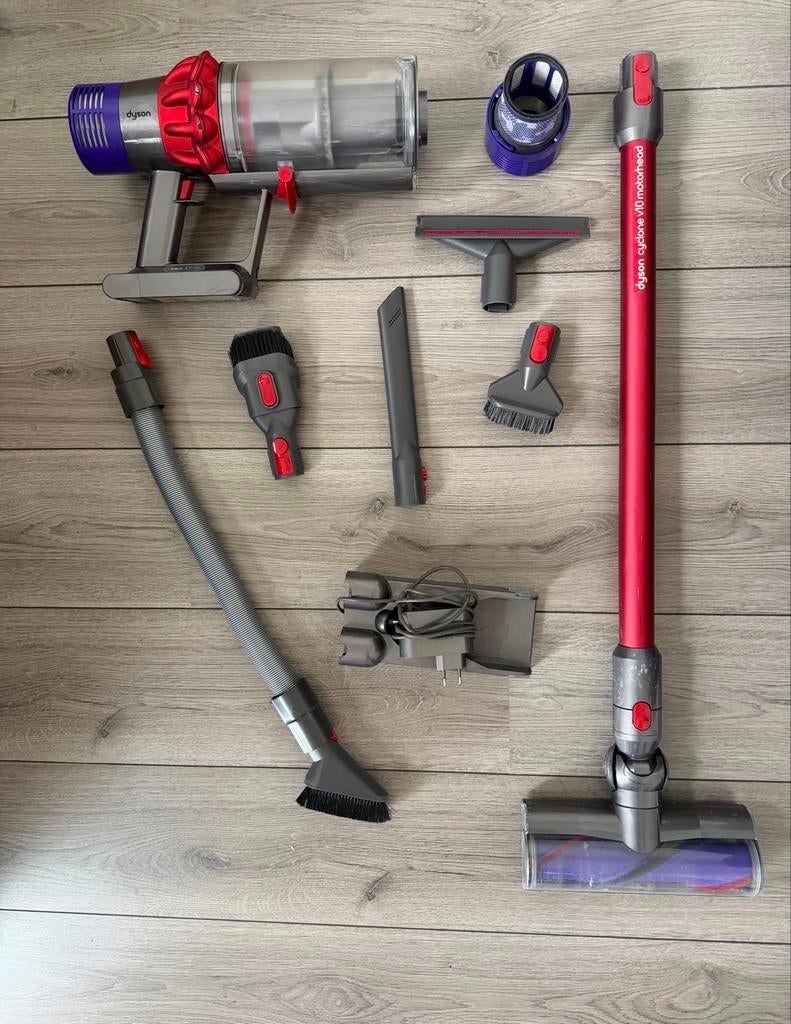 Dyson Cyclone V10 Motorhead Steelstofzuiger met accessoires, Ophalen, Draadloos, Zo goed als nieuw, Dyson