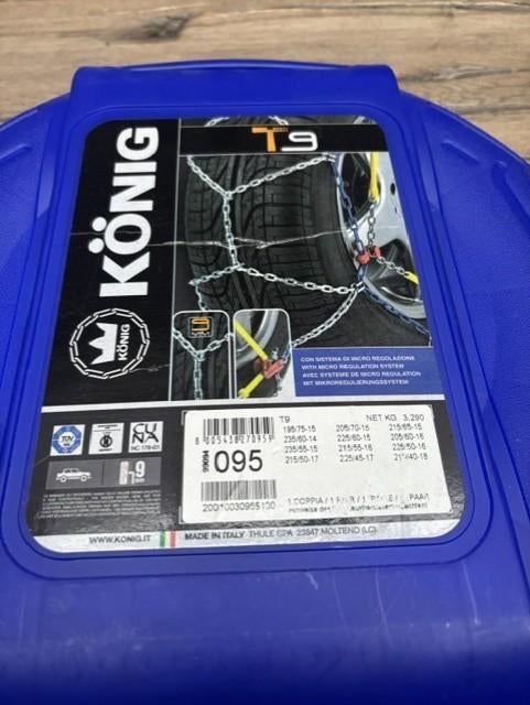 König T9 sneeuwkettingen 9mm – complete set – Thule/König, Auto diversen, Sneeuwkettingen, Nieuw, Ophalen of Verzenden