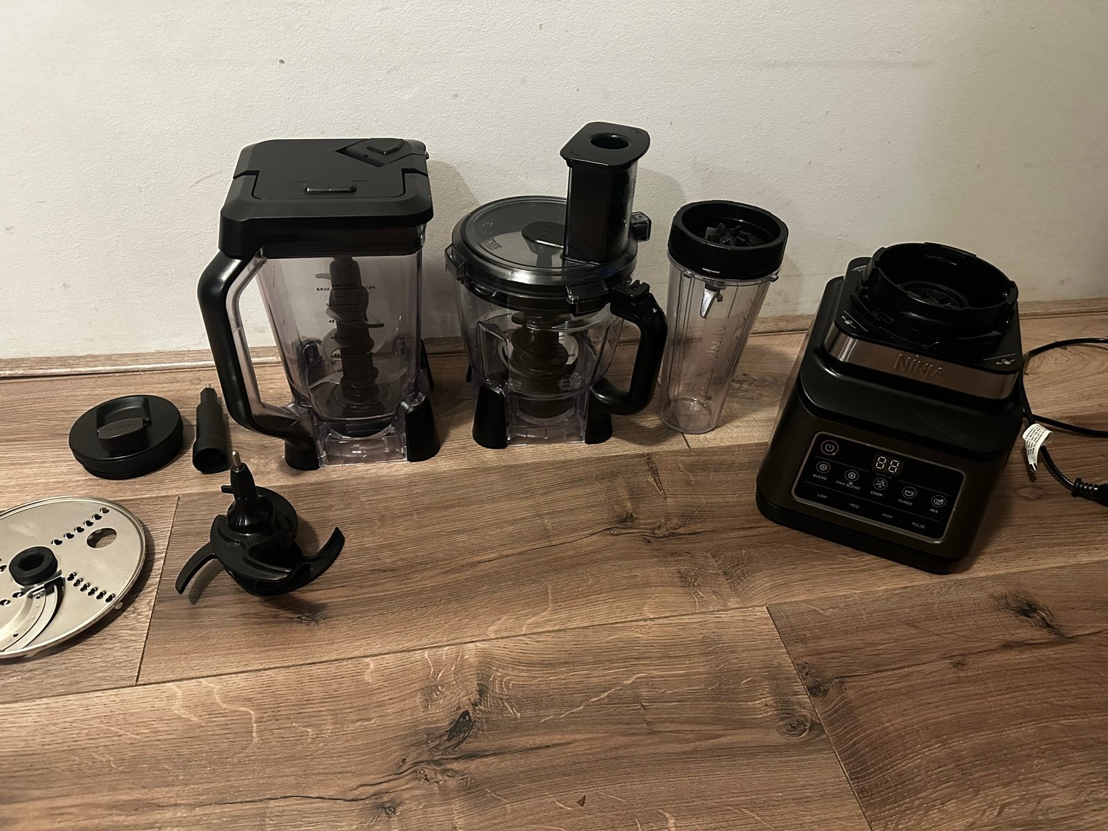 Ninja Foodprocessor BN800EU - 3-in-1 Keukenmachine, Witgoed en Apparatuur, Keukenmixers, Ophalen, Gebruikt, 3 snelheden of meer