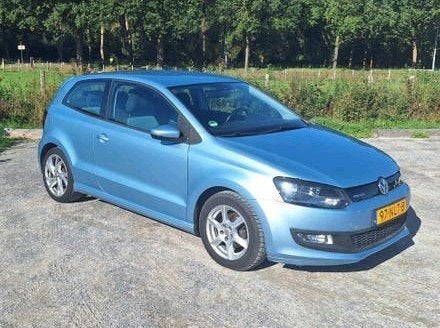 Volkswagen Polo 1.2 TDI  Bluemotion 2010 Blauw, Auto's, Voorwielaandrijving, 74 pk, 1199 cc, Origineel Nederlands
