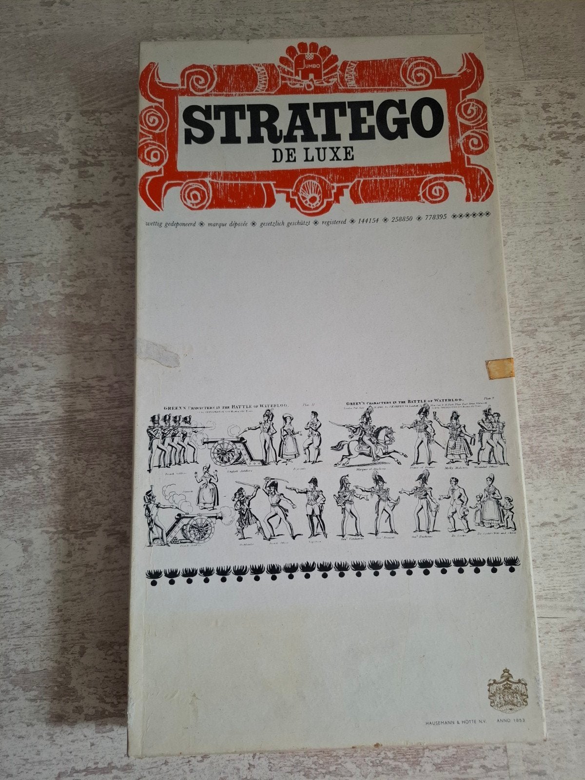 Stratego de Luxe spel- Klassiek Strategisch Bordspel, Een of twee spelers, Ophalen of Verzenden, Zo goed als nieuw, Hausemann & Hötte N.V.