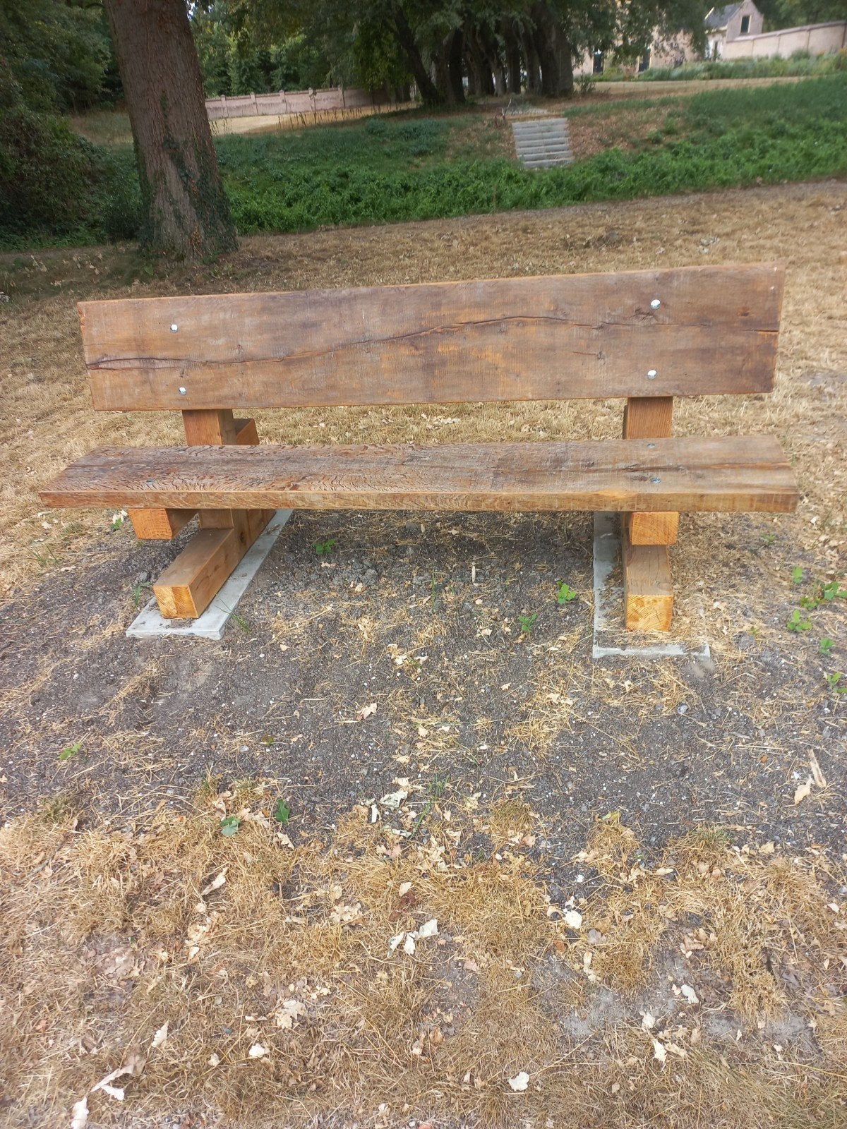 robuste tuinbank, Ophalen, Zo goed als nieuw, Hout