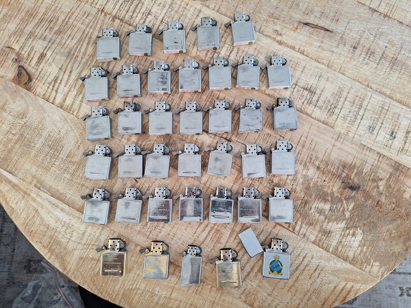 37 Zippo binnenwerk / insert, Verzamelen, Ophalen of Verzenden, Gebruikt, Aansteker