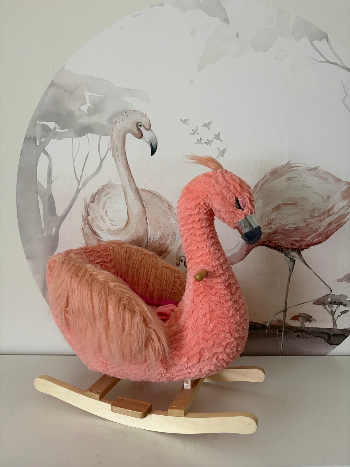 Roze flamingo hobbeldier, Ophalen, Zo goed als nieuw, Meisje