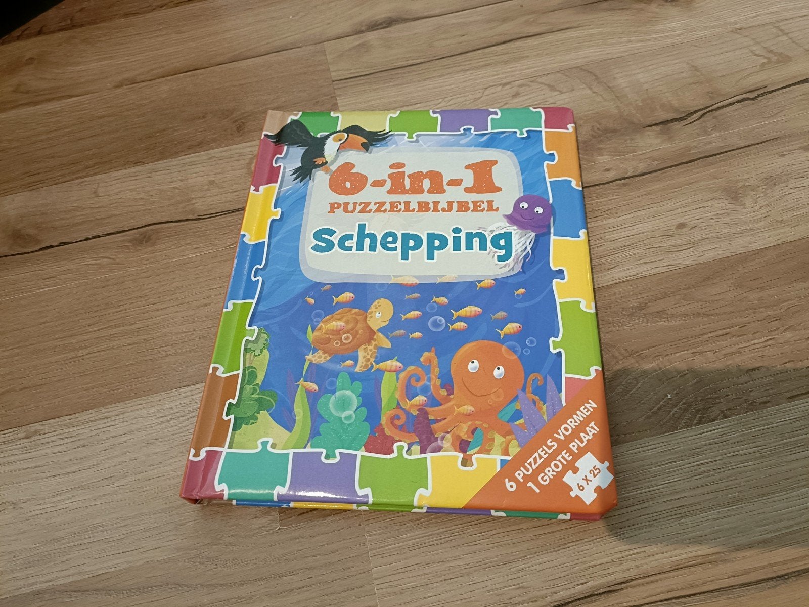 Puzzel boek bijbel, Kinderen en Baby's, Ophalen of Verzenden, Meer dan 50 stukjes, Zo goed als nieuw, 2 tot 4 jaar