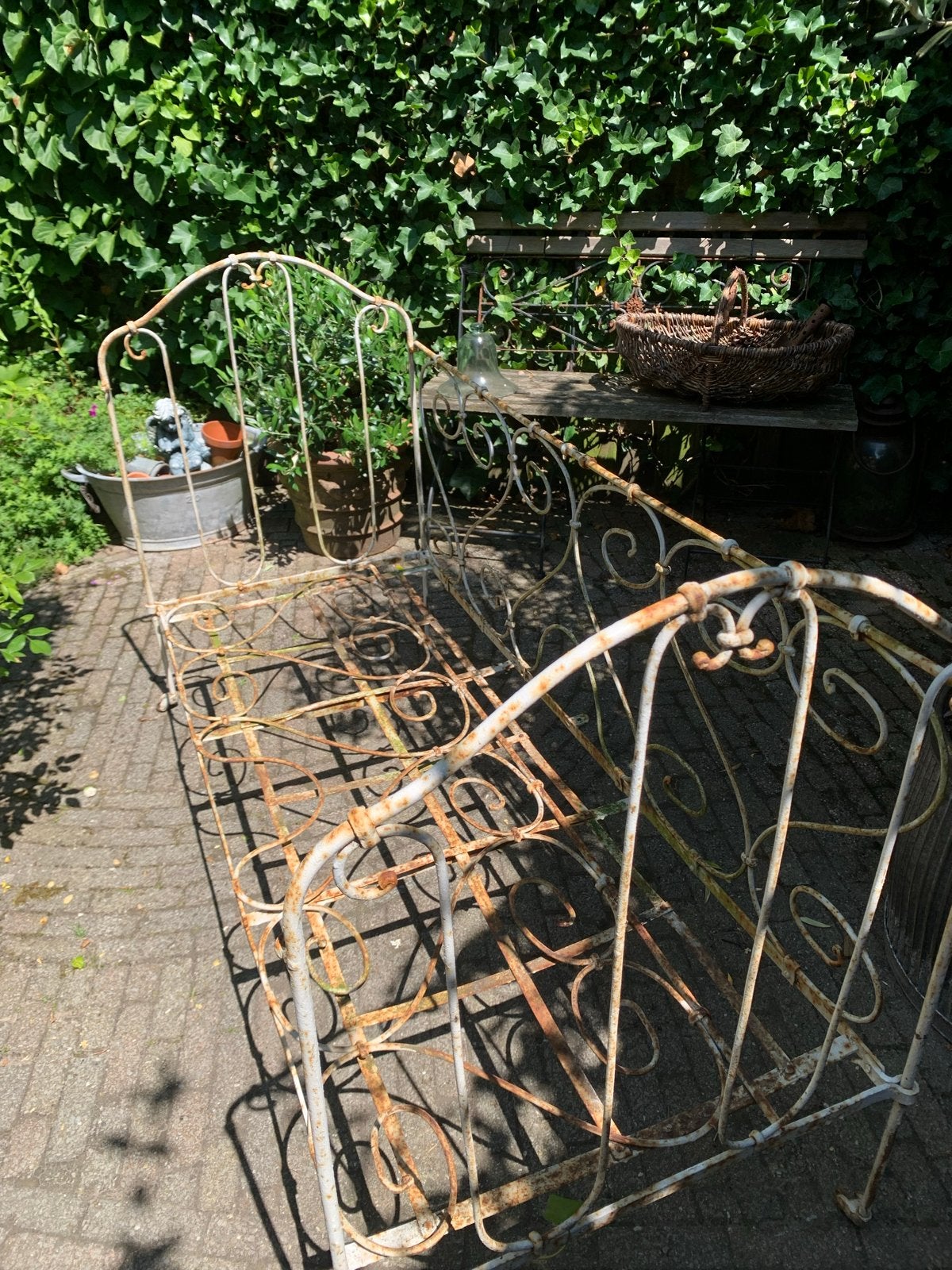Frans ijzeren bed 140b 60d 75 h, Ophalen