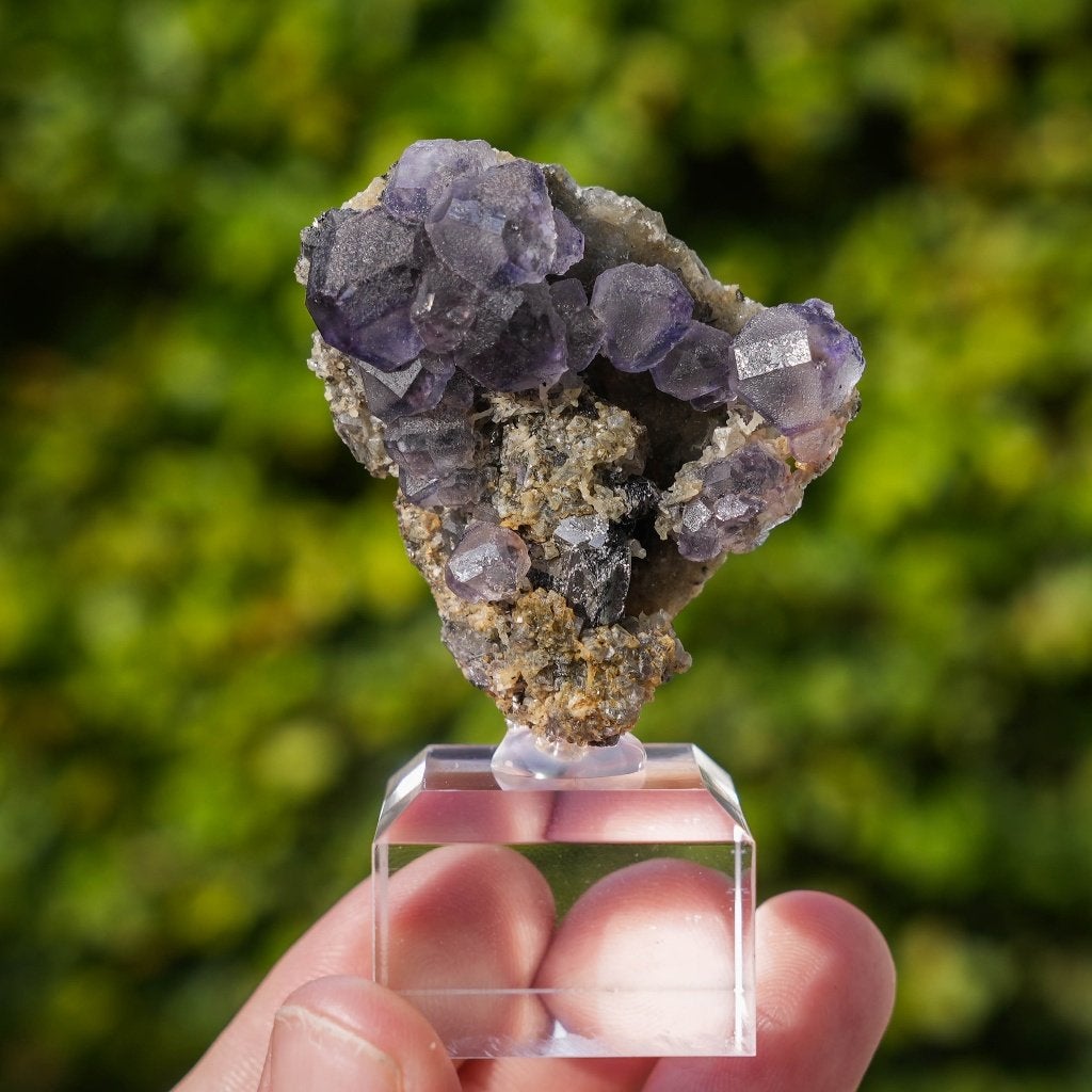 Tanzaniet fluoriet, Uit Quanzhou #4, Verzamelen, Mineralen en Fossielen, Ophalen of Verzenden, Mineraal