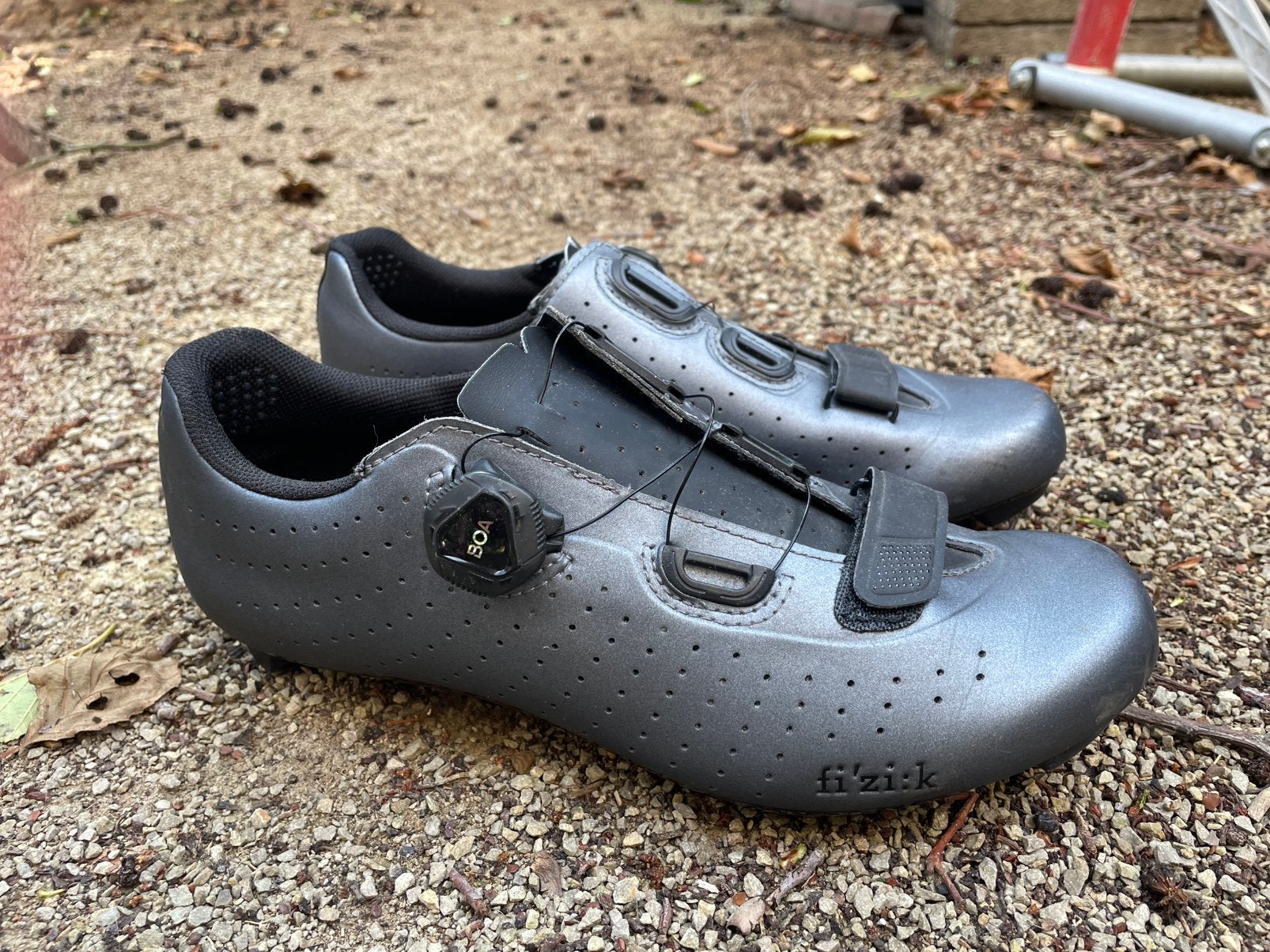 Wielrenschoenen Fizik metallic, Ophalen of Verzenden, Zo goed als nieuw