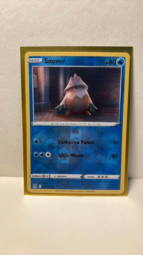 Snover 042/196 lost origin Reverse holo pokemon kaart, Ophalen of Verzenden, Nieuw, Boosterbox
