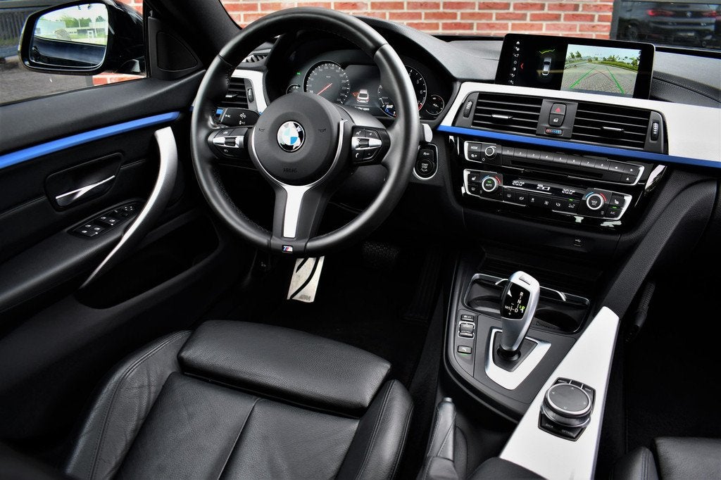 BMW 4 Serie Gran Coupé 418i M-Sport El-Dak HUD HiFi Camera, Auto's, BMW, Automaat, 12 maanden, Gebruikt, Zwart