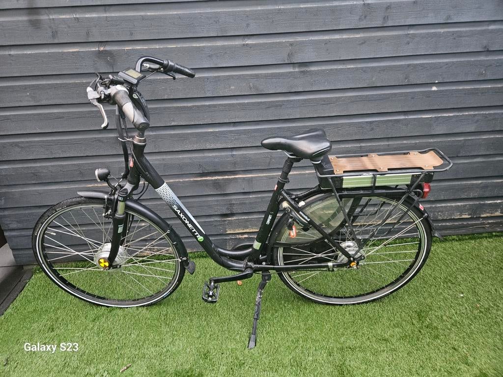 Nette  saxonnette  electrische fiets  met hantgas., Fietsen en Brommers, Elektrische fietsen, 47 tot 51 cm, Ophalen of Verzenden