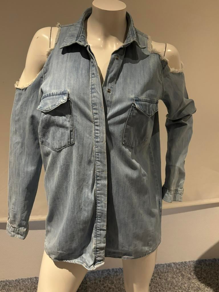 Supertrash jeans blouse maat 36, Blauw, ., Ophalen of Verzenden, Zo goed als nieuw