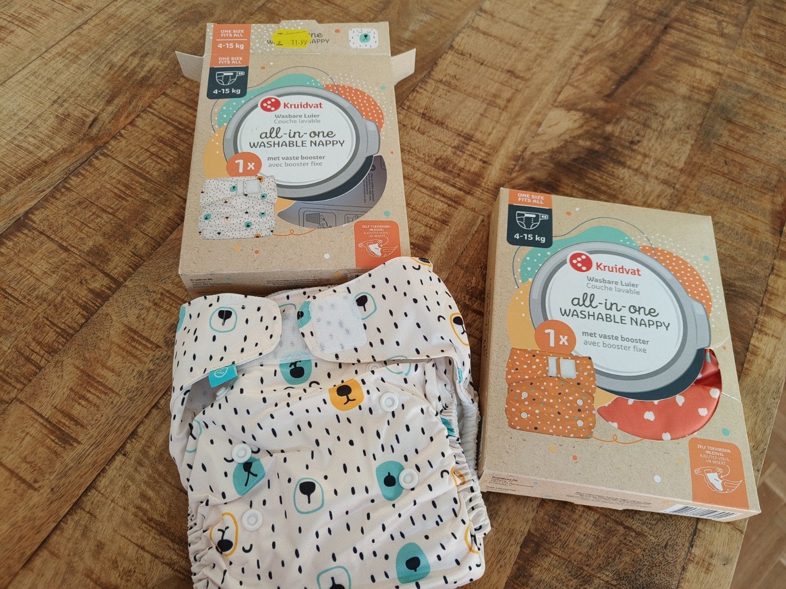 Nieuwe Kruidvat Wasbare Luiers All-in-One (4-15 kg), Ophalen of Verzenden, Nieuw
