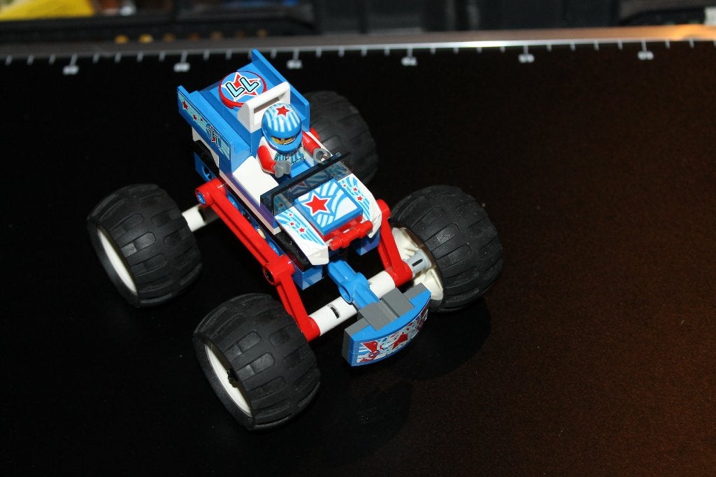 lego racers monstertruck 9094, Lego, Ophalen of Verzenden, Zo goed als nieuw, Compleet