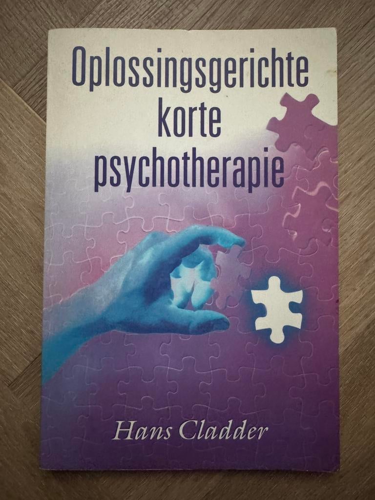 Boek | Hans Cladder-oplossingsgerichte korte psychotherapie, Boeken, Ophalen of Verzenden, Gelezen
