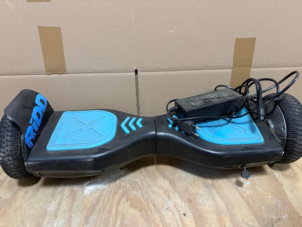 RIDD Hoverboard - Zwart/Blauw met Oplader, Ophalen of Verzenden, Gebruikt, Overige typen