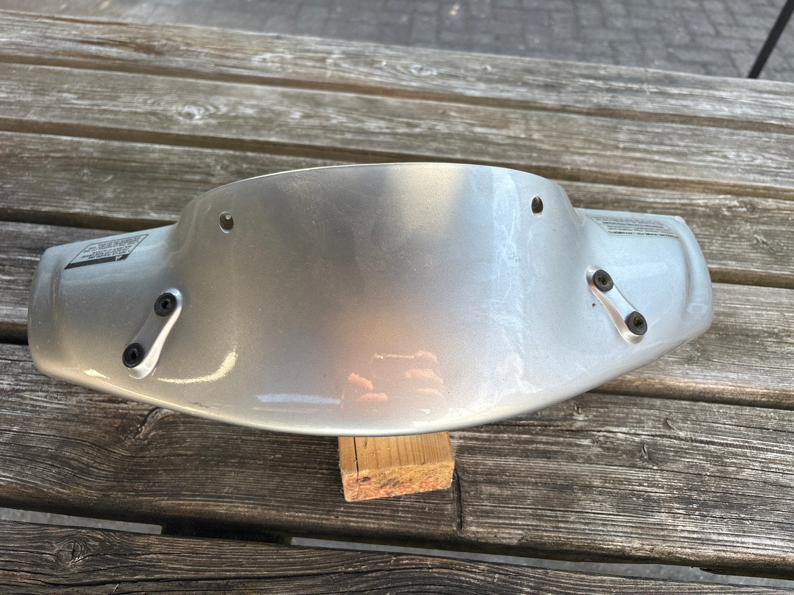 Aprilia Leonardo Stuurkap Voorzijde - Zilver, Fietsen en Brommers, Ophalen of Verzenden, Gebruikt, Kap, Aprilia