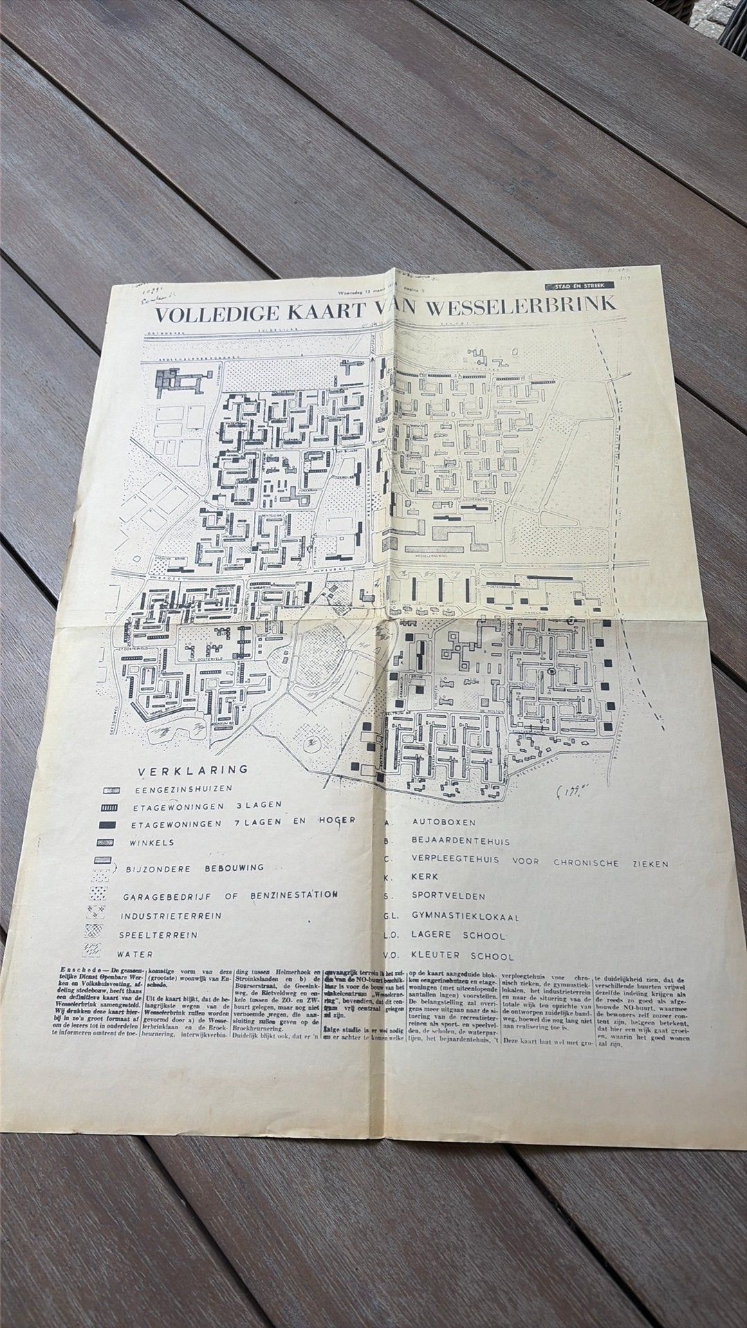 Volledige kaart Wesselerbrink 13 maart 1968, Ophalen of Verzenden, 1960 tot 1980, Krant
