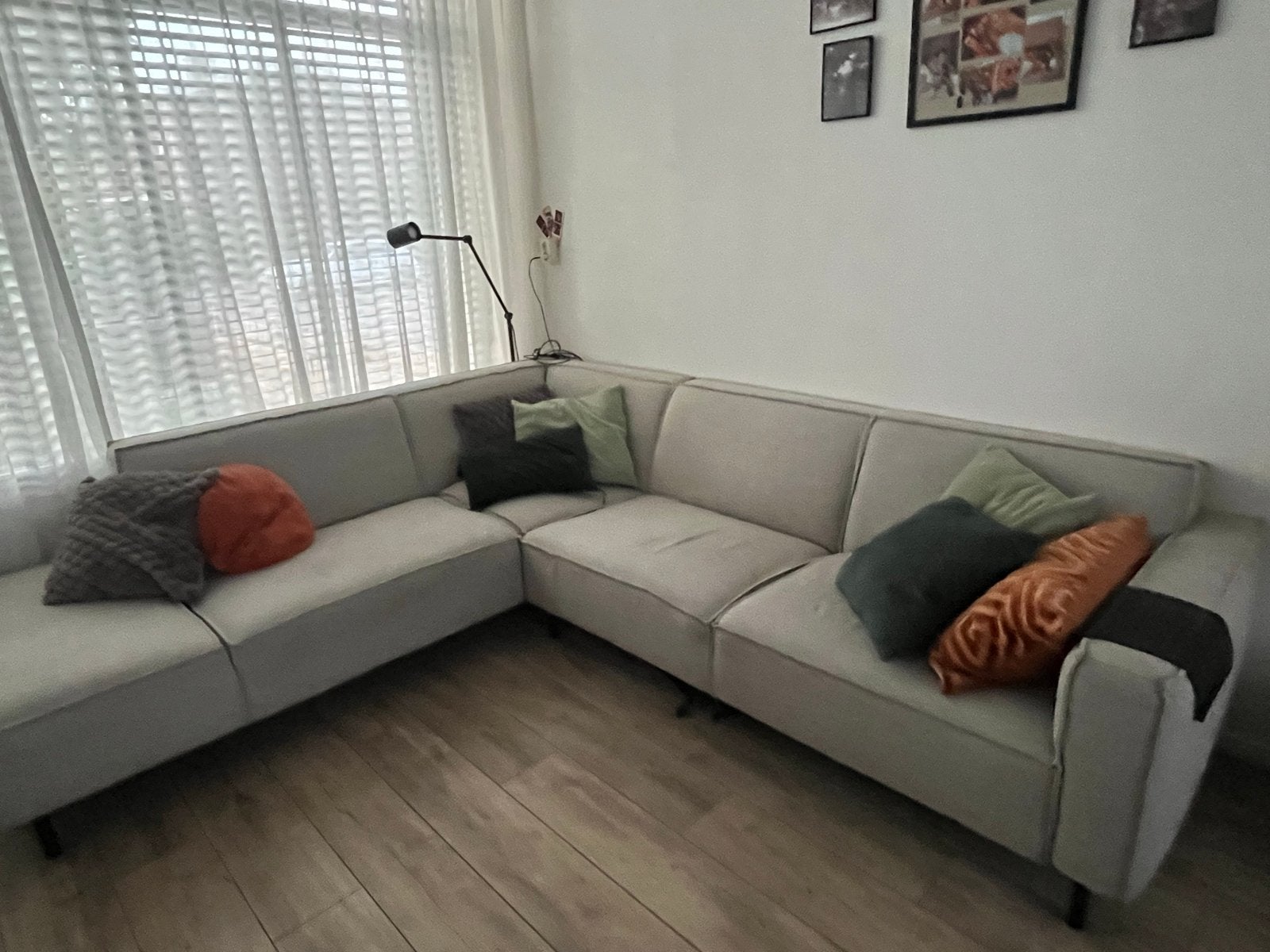 Ruime hoekbank - 276x200 cm - Comfortabel en stijlvol, Huis en Inrichting, Ophalen, 250 tot 300 cm, Gebruikt, Hoekbank