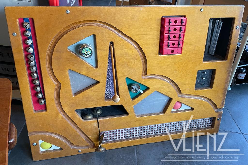 Vintage, retro houten klankenbord, school, muziek muziekbord, Muziek en Instrumenten, Overige Muziek en Instrumenten, Gebruikt